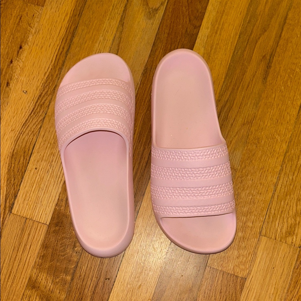 adidas Light Pink Slide Sandals